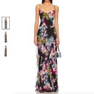 Nicholas Kamila Ruffle Cowl Gown